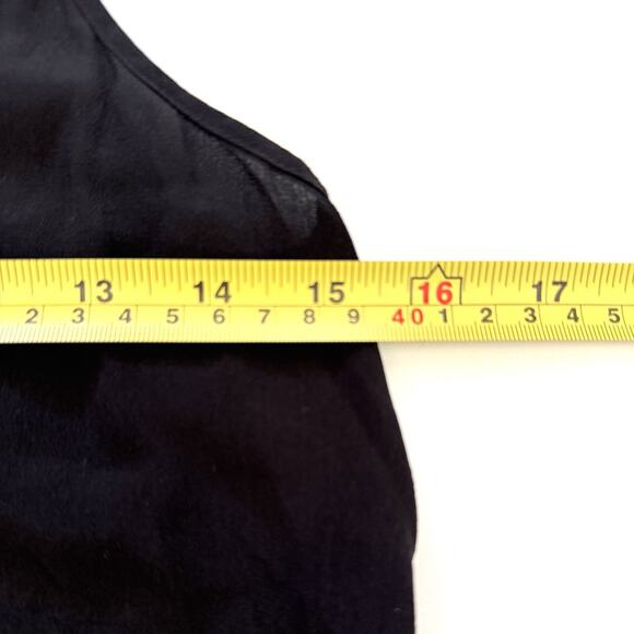 Cami NYC Women 100% Silk Adjustable Spaghetti Strap Camisole Top Black - Picture 9 of 13